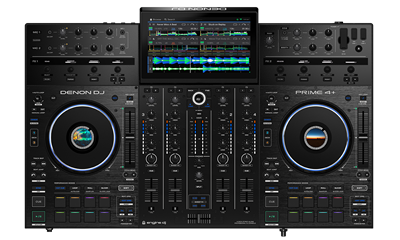 Denon, Table DJ Prime4+, 4 voies autonomes, écran tactile 10,1", Wifi, BT